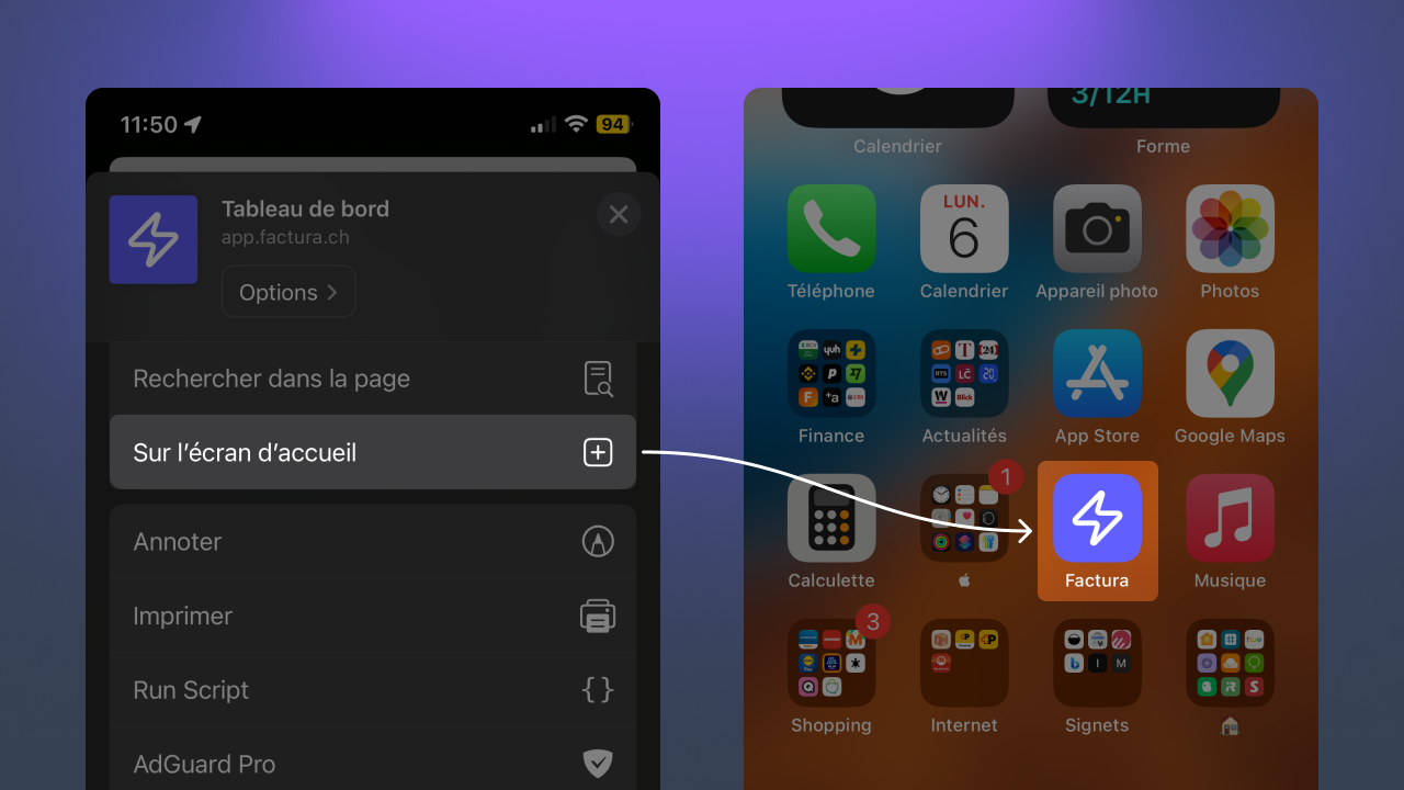 Zum Startbildschirm hinzufügen