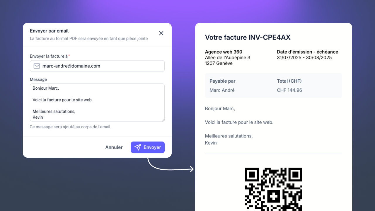Rechnungen per E-Mail senden